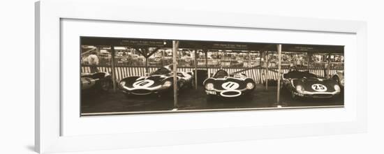 Jaguar D-Type, Tojeiro-Ben Wood-Framed Art Print