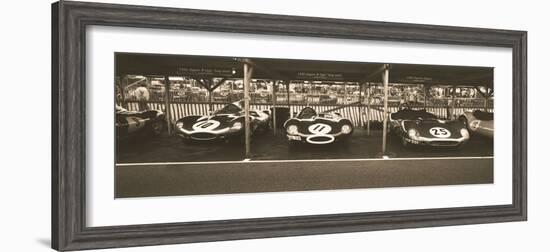 Jaguar D-Type / Tojeiro-Ben Wood-Framed Giclee Print