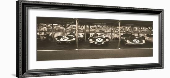 Jaguar D-Type / Tojeiro-Ben Wood-Framed Giclee Print