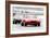 Jaguar E-Type Racing Watercolor-NaxArt-Framed Premium Giclee Print