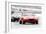 Jaguar E-Type Racing Watercolor-NaxArt-Framed Premium Giclee Print
