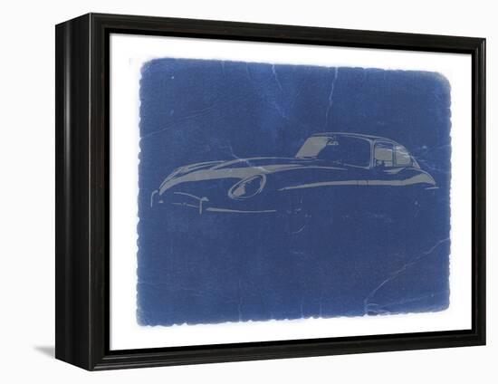 Jaguar E Type-NaxArt-Framed Stretched Canvas