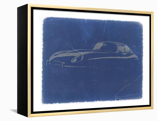 Jaguar E Type-NaxArt-Framed Stretched Canvas