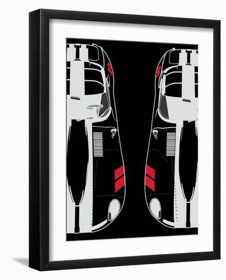 Jaguar E-Type-NaxArt-Framed Art Print