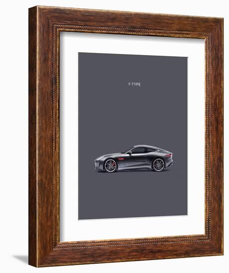 Jaguar F-Type Grey-Mark Rogan-Framed Art Print