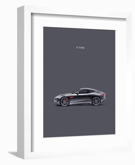 Jaguar F-Type Grey-Mark Rogan-Framed Art Print