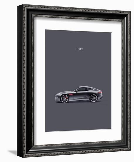 Jaguar F-Type Grey-Mark Rogan-Framed Art Print