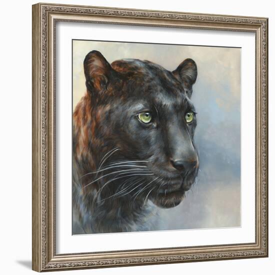 Jaguar Presence-Dina Perejogina-Framed Art Print