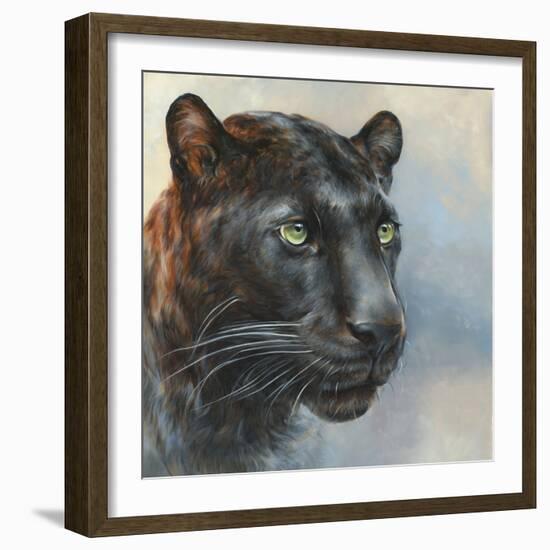 Jaguar Presence-Dina Perejogina-Framed Art Print