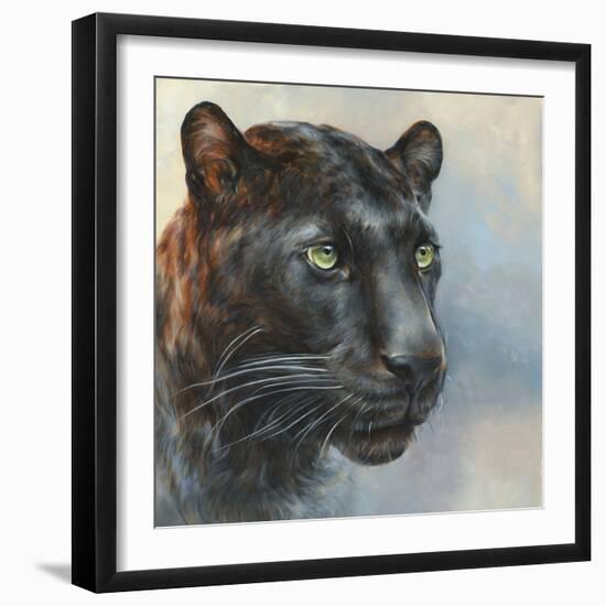 Jaguar Presence-Dina Perejogina-Framed Art Print