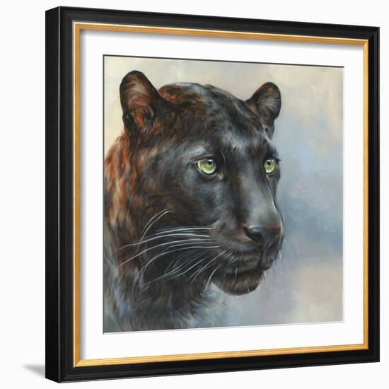 Jaguar Presence-Dina Perejogina-Framed Art Print