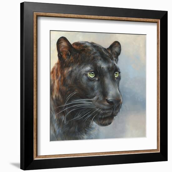 Jaguar Presence-Dina Perejogina-Framed Art Print