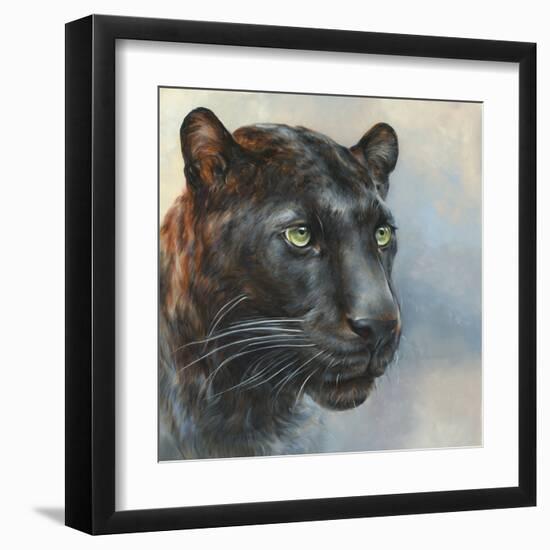 Jaguar Presence-Dina Perejogina-Framed Art Print