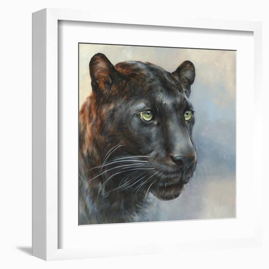 Jaguar Presence-Dina Perejogina-Framed Art Print