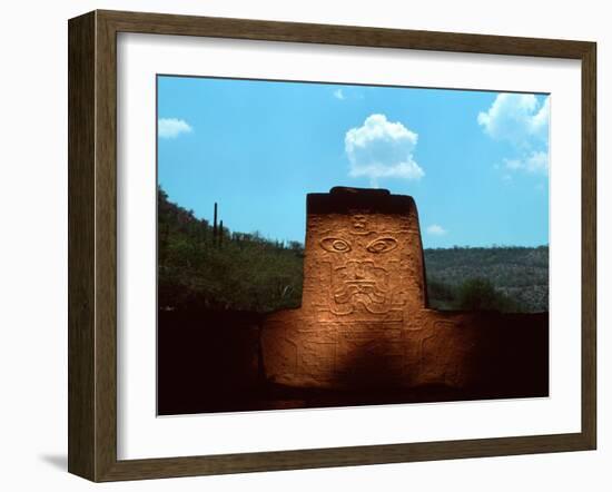 Jaguar Sculpture, Olmec, Teopantecuanitlan, Mexico-Kenneth Garrett-Framed Photographic Print