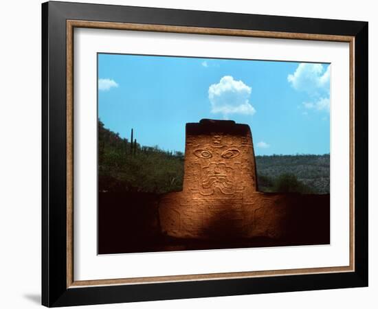 Jaguar Sculpture, Olmec, Teopantecuanitlan, Mexico-Kenneth Garrett-Framed Photographic Print