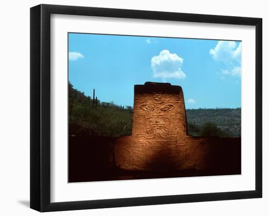 Jaguar Sculpture, Olmec, Teopantecuanitlan, Mexico-Kenneth Garrett-Framed Photographic Print