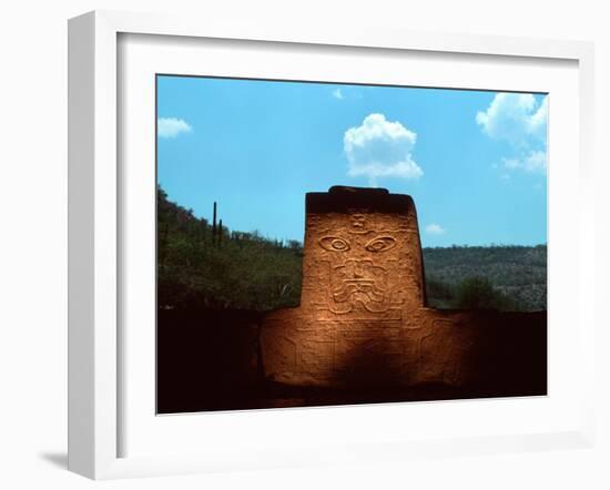 Jaguar Sculpture, Olmec, Teopantecuanitlan, Mexico-Kenneth Garrett-Framed Photographic Print