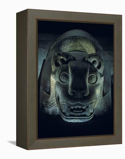 Jaguar-Shaped Receptacle for Hearts of Sacrifice Victims, Templo Mayor, Aztec, Mexico-Kenneth Garrett-Framed Premier Image Canvas