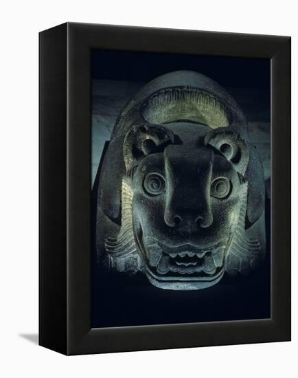 Jaguar-Shaped Receptacle for Hearts of Sacrifice Victims, Templo Mayor, Aztec, Mexico-Kenneth Garrett-Framed Premier Image Canvas