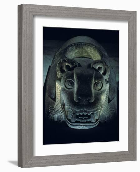 Jaguar-Shaped Receptacle for Hearts of Sacrifice Victims, Templo Mayor, Aztec, Mexico-Kenneth Garrett-Framed Photographic Print