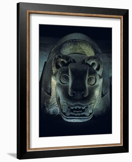 Jaguar-Shaped Receptacle for Hearts of Sacrifice Victims, Templo Mayor, Aztec, Mexico-Kenneth Garrett-Framed Photographic Print