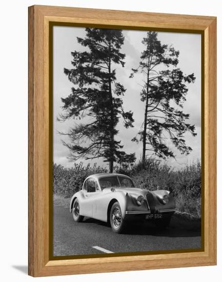 Jaguar XK120 Hardtop-null-Framed Premier Image Canvas