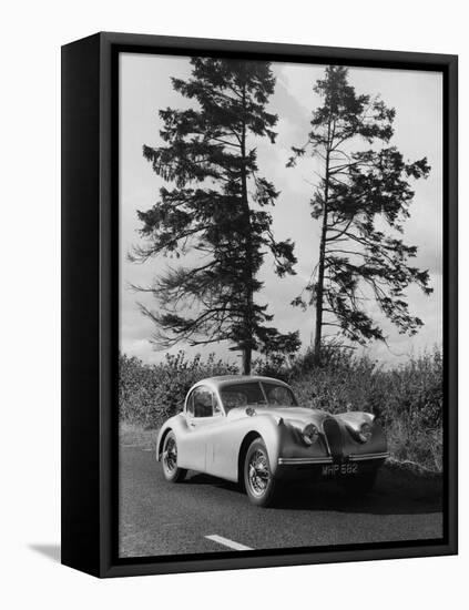 Jaguar XK120 Hardtop-null-Framed Premier Image Canvas