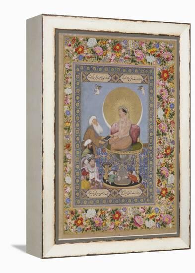 Jahangir Preferring a Sufi Sheikh to Kings, C. 1618-Bichitr-Framed Premier Image Canvas