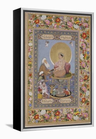 Jahangir Preferring a Sufi Sheikh to Kings, C. 1618-Bichitr-Framed Premier Image Canvas