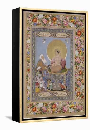 Jahangir Preferring a Sufi Sheikh to Kings, C. 1618-Bichitr-Framed Premier Image Canvas