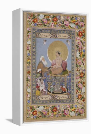 Jahangir Preferring a Sufi Sheikh to Kings, C. 1618-Bichitr-Framed Premier Image Canvas