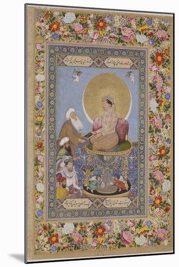 Jahangir Preferring a Sufi Sheikh to Kings, C. 1618-Bichitr-Mounted Giclee Print