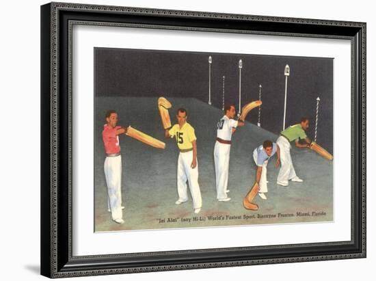 Jai Alai, Miami, Florida-null-Framed Art Print