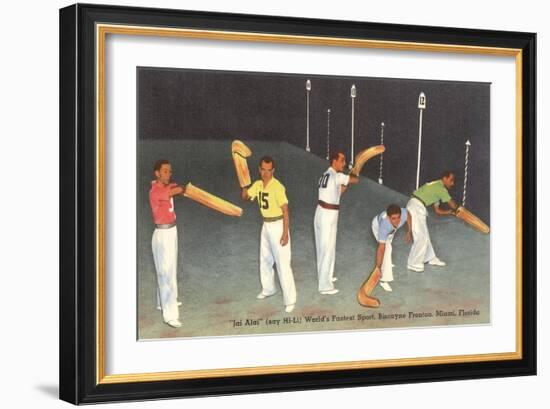 Jai Alai, Miami, Florida-null-Framed Art Print