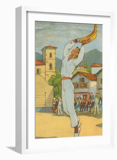 Jai Alai Player-null-Framed Art Print