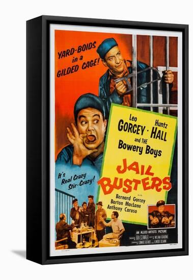 Jail Busters, Top L-R: Leo Gorcey, Huntz Hall, Bottom L-R: Huntz Hall, 1955-null-Framed Stretched Canvas