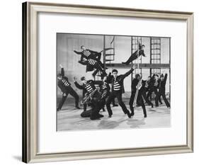 Jailhouse Rock, Elvis Presley (Center), 1957-null-Framed Photo