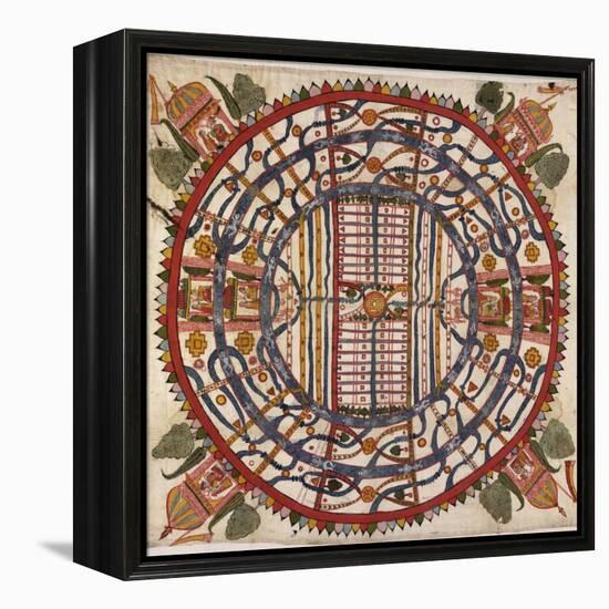 Jain Cosmological Map, 19th Century-Library of Congress-Framed Premier Image Canvas