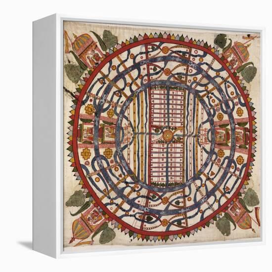 Jain Cosmological Map, 19th Century-Library of Congress-Framed Premier Image Canvas