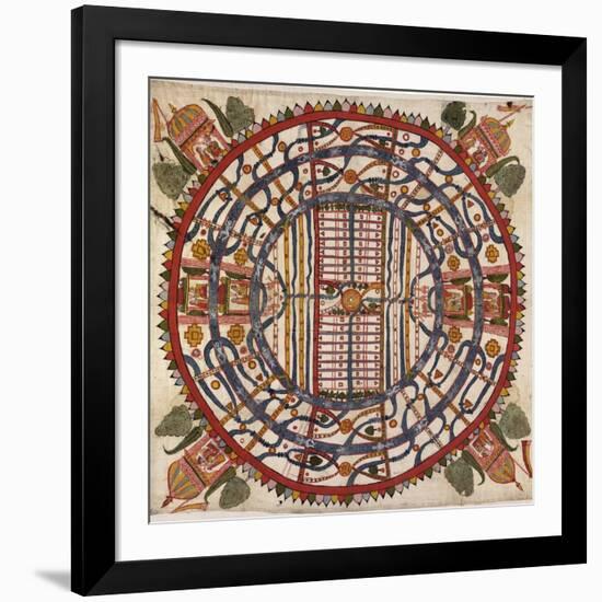 Jain Cosmological Map, 19th Century-Library of Congress-Framed Photographic Print