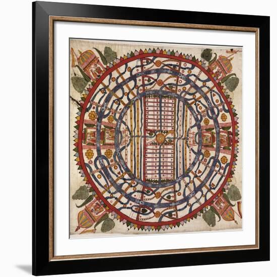Jain Cosmological Map, 19th Century-Library of Congress-Framed Photographic Print
