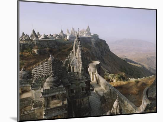 Jain Holy Hill and Temple Complex, Mount Girnar, Junagadh (Junagarh), Gujarat, India-John Henry Claude Wilson-Mounted Photographic Print