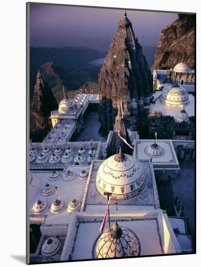 Jain Holy Hill and Temple Complex, Mount Girnar, Junagadh (Junagarh), Gujarat, India-John Henry Claude Wilson-Mounted Photographic Print