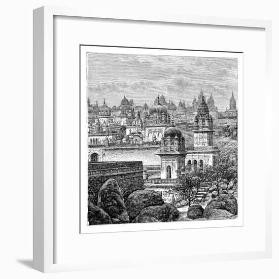 Jaina Temples, Junagadh, Gujarat, India, 1895-null-Framed Giclee Print