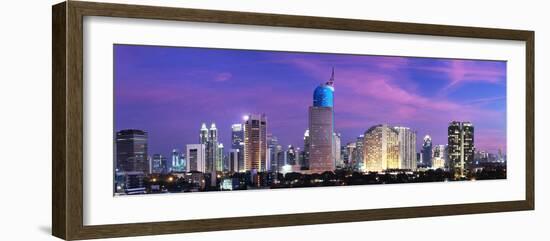 Jakarta City Sunset-photosoup-Framed Photographic Print