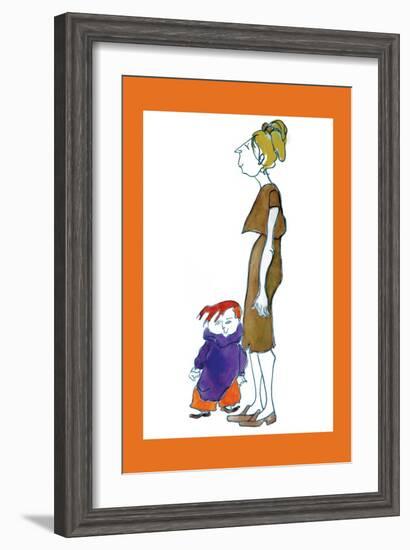 Jake and Mom-Norma Kramer-Framed Art Print