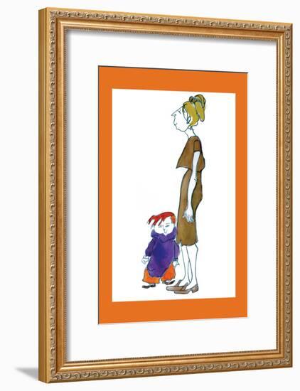 Jake and Mom-Norma Kramer-Framed Art Print