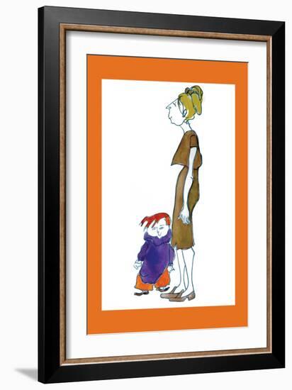 Jake and Mom-Norma Kramer-Framed Art Print