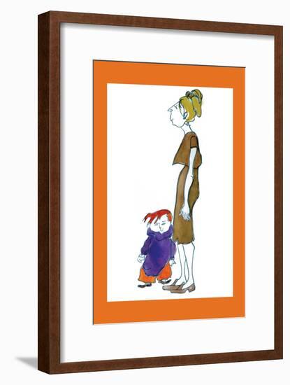 Jake and Mom-Norma Kramer-Framed Art Print